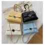Korean simple Diamond pattern luxury handbags for women 2020 handbags Elegant Ladies sling bag party chain pouch bags