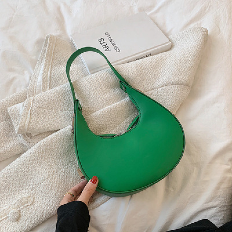 Simple Fashion Crescent Saddle Bag Female 2021 Popular New Summer Foreign Style Ins Single Shoulder Armpit Bag Female Bag