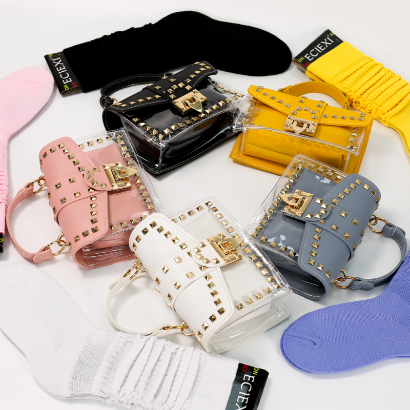 Hot Sales Pu Leather Handbags Ins Fashion Messenger Bags Women And Slouch Sock 2 Pieces Set Luxury Handbags For Women Hand Bags