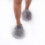 2021 New Imitation Fox Fluff Women'S Slippers Warm Feet In Winter House Slippers Ins Popular Colorful Fur Slippers