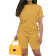 Yellow purse and jumpsuit