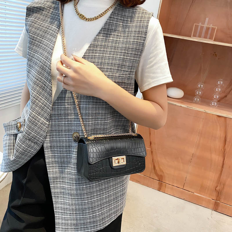 Hot selling crocodile pattern small square jelly bag designer purses and handbags for women 2021 purses