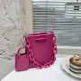 Vintage Acrylic Chain Underarm Buns Small Square Crossbody Bag