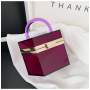 Transparent Acrylic Clear Color Box Purses Clutch Bag Handbag Women Ladies Purses and Handbags Luxury Handbags for Women