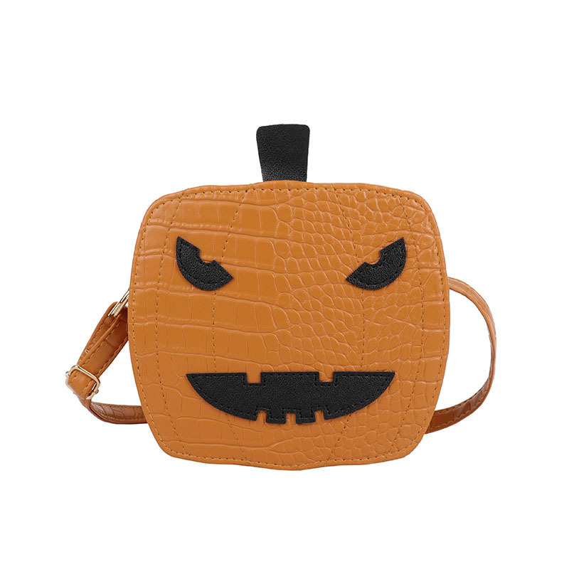 Halloween Fun Pumpkin Head Crossbody Handbags Designer Handbags Ins Fashion PU leather Women Hand Bags And Purses