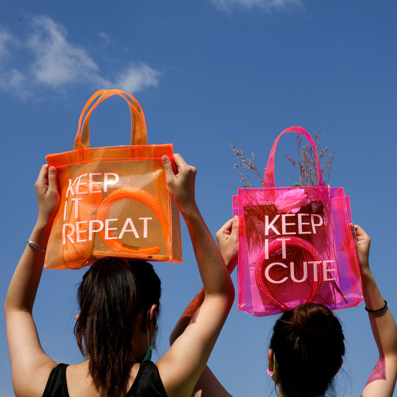New arrival Designer Purses 2021 Fashion Women Diagonal Crossbody Handbags Ladies Handbag Transparent PVC Tote Bag And Hair Band