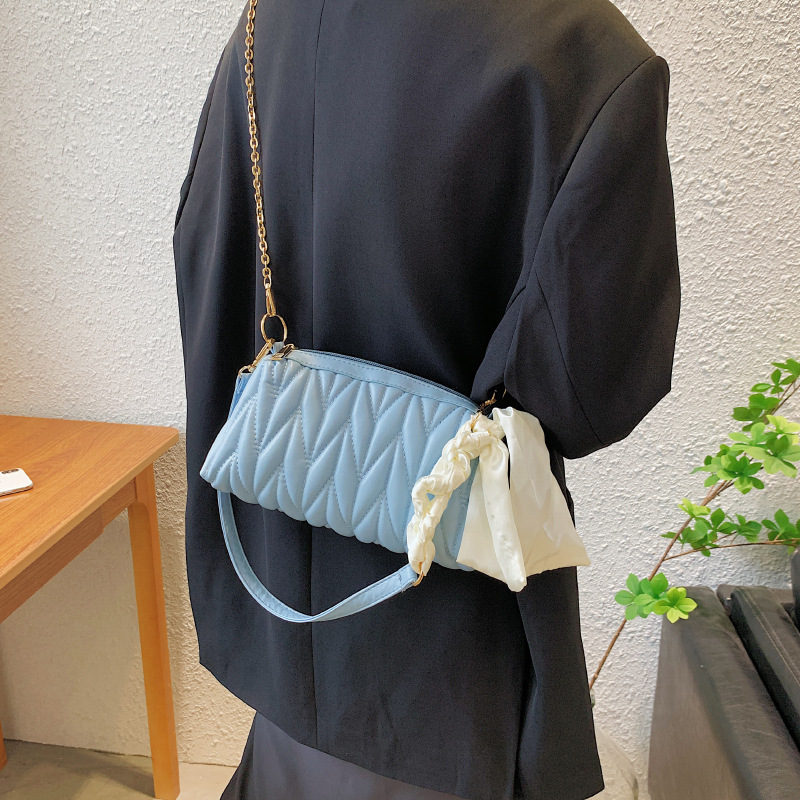 Leather Chain Bag Messenger Handbag Single Shoulder Small Square Bag