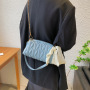 Leather Chain Bag Messenger Handbag Single Shoulder Small Square Bag
