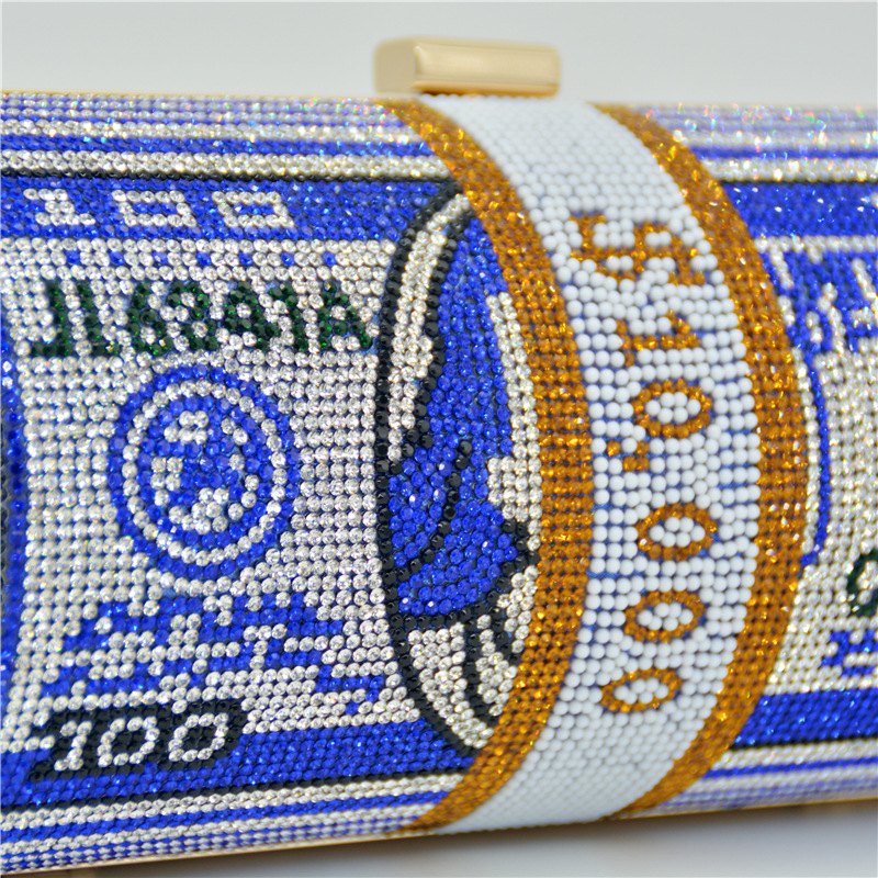 Bling Purses Rhinestone Dollar Clutch Bags Women Handbags Luxury Purses For Women 2021 Handbag