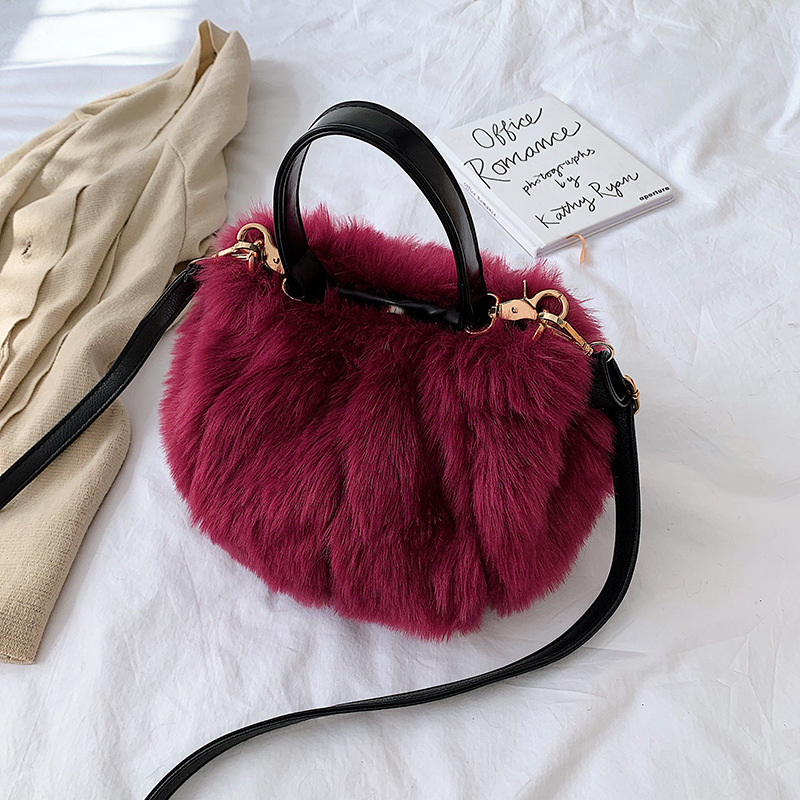 Wholesale Fur Handbag Ladies Crossbody Handbags Designer Purses And Handbags Luxury Women Hand Bags