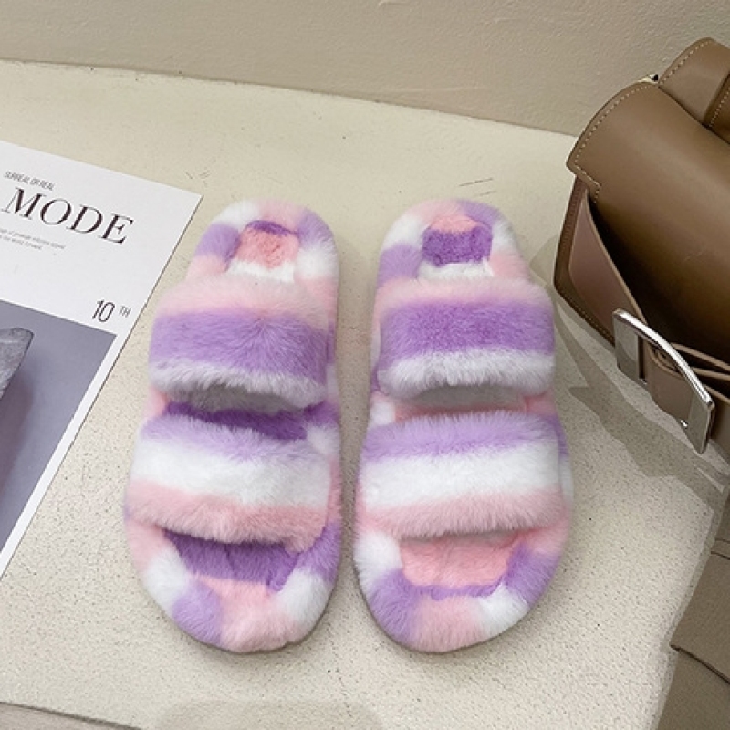 2021 New Manufacturer Designer Fashion Wool Slippers Muffin Thick Bottom High Quality Large Size Women's Slippers