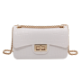 Hot selling crocodile pattern small square jelly bag designer purses and handbags for women 2021 purses