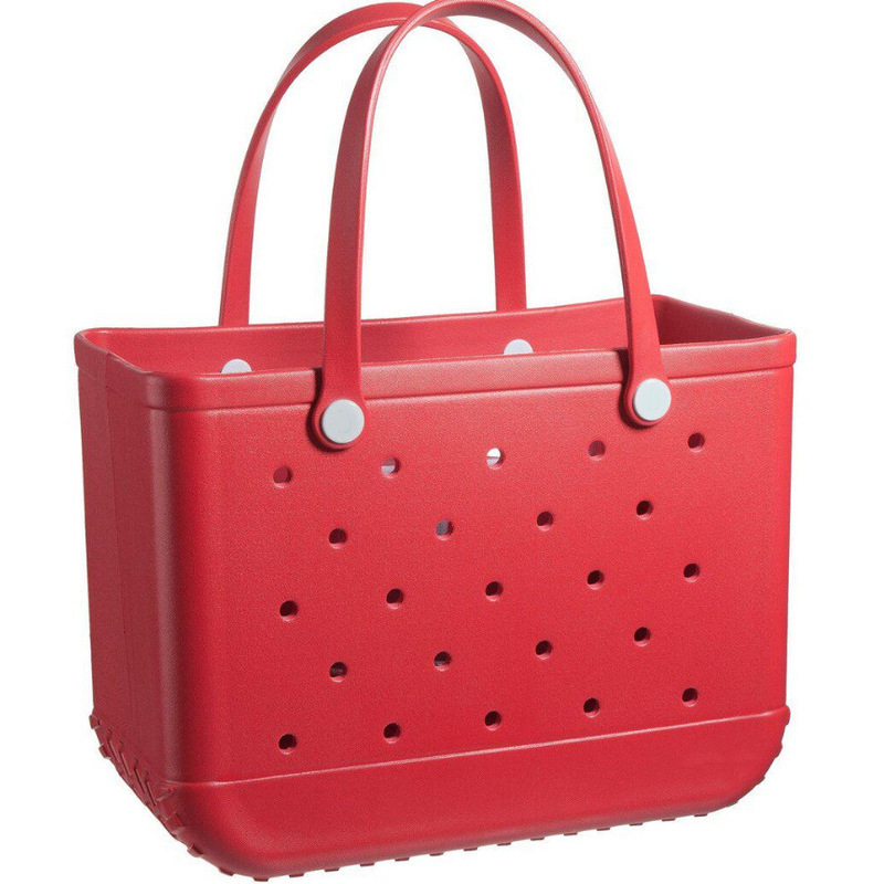 Wholesale 2021 New Waterproof EVA Products Rubber Tote Beach Handbag Diagonal Beach Luxury Handbags For Women Crossbody Bogg Bag