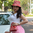 Red Hats and Purse Set