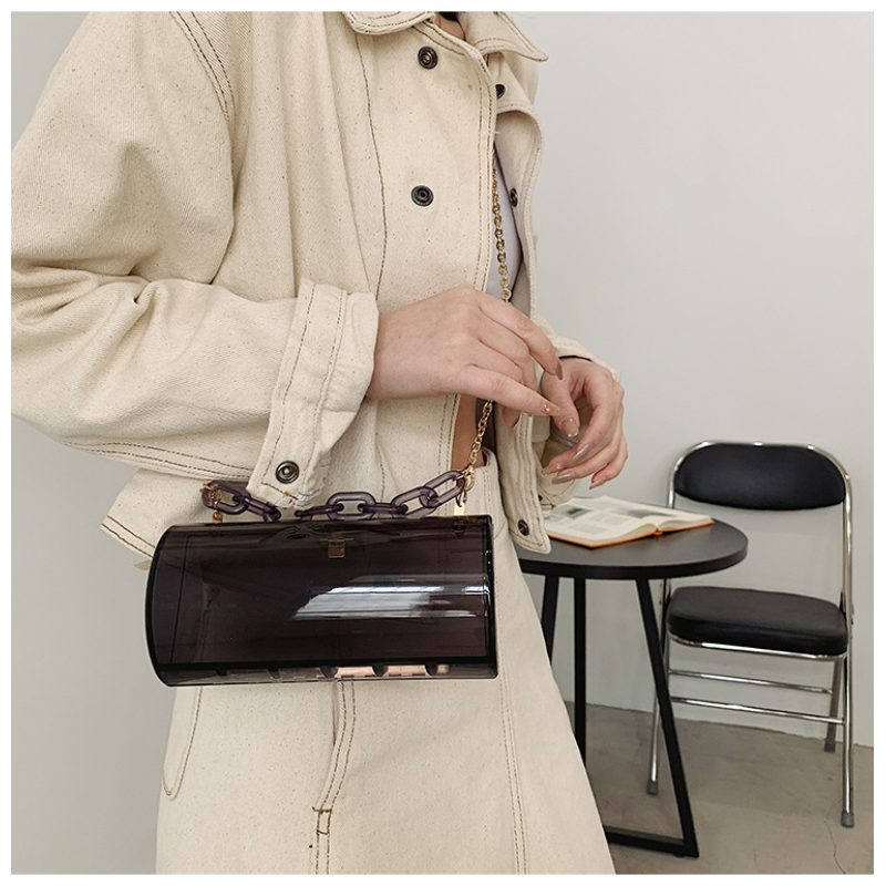 캔디 컬러 패션 아크릴 가방 여성용 지갑 및 핸드백