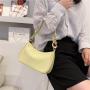 Underarm Bag Single Shoulder Baguette Bag Simple Portable Hobo Bag Female