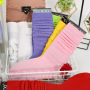 Hot Sales Pvc Leather Combination Fashion Matte Jelly Bag Rivet With Winter Souch Sock 2 Pieces Set Women Hand Bags And Purses