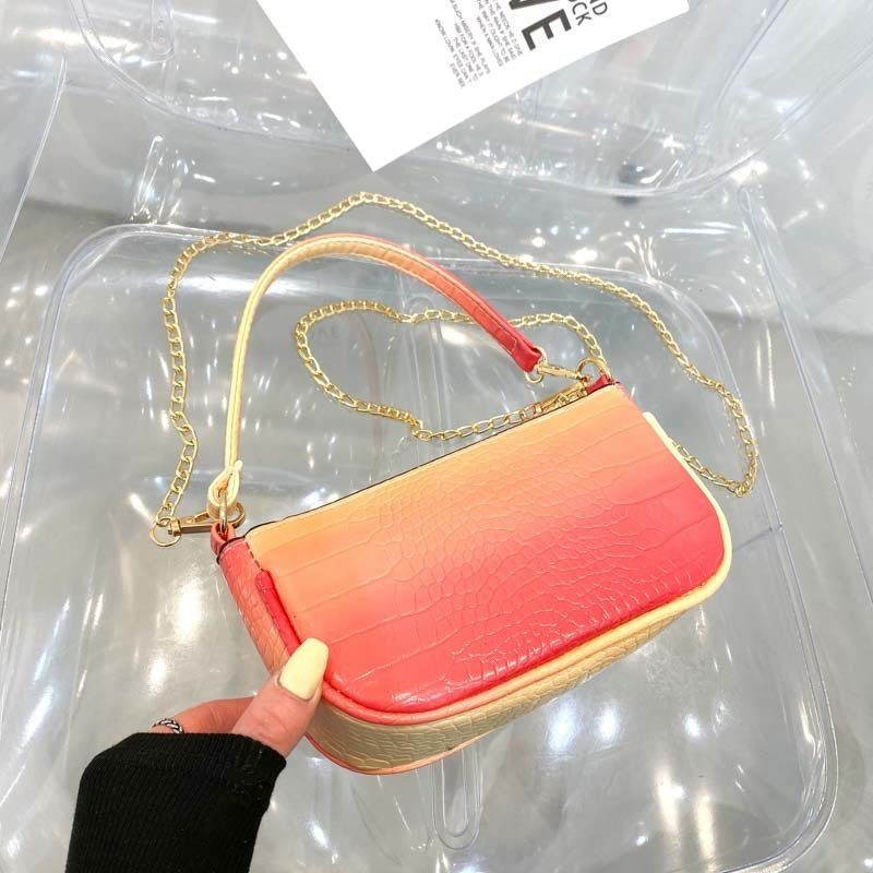2021 Simple Chain Crossbody Bag Mini PursesTemperament Campus School Bag Underarm Bag Trendy Fashion Women Purses And Handbags