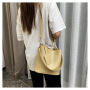 New Fashion Shoulder Bag Simple Portable Messenger Bags Women Handbags Large Capacity Retro Influence  Bucket Bag