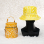 Cashew Flower Fisherman Bucket Hat And Women's Handbag Diagonal Bucket Bag