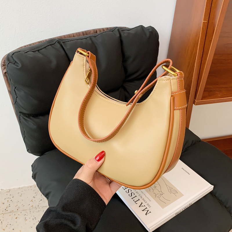 2021 New Fashion Dumpling Bag Shoulder Bag Leather French Girls Clutch Crossbody Bag Simplicity Luxury Handbags For Women