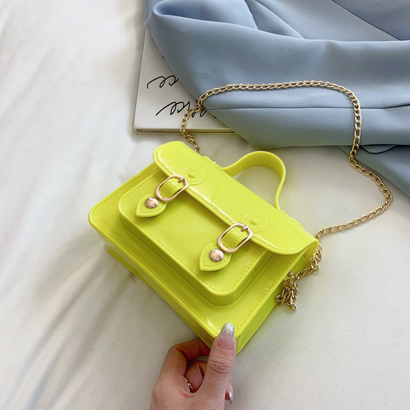 2021 New Fashion Cute Chain Jelly Bag Colorful And Beautiful One-Shoulder Messenger Bag Mini Handbags For Women