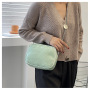 Small Square Bag Stone Grain Crossbody Bread Chain Handbag