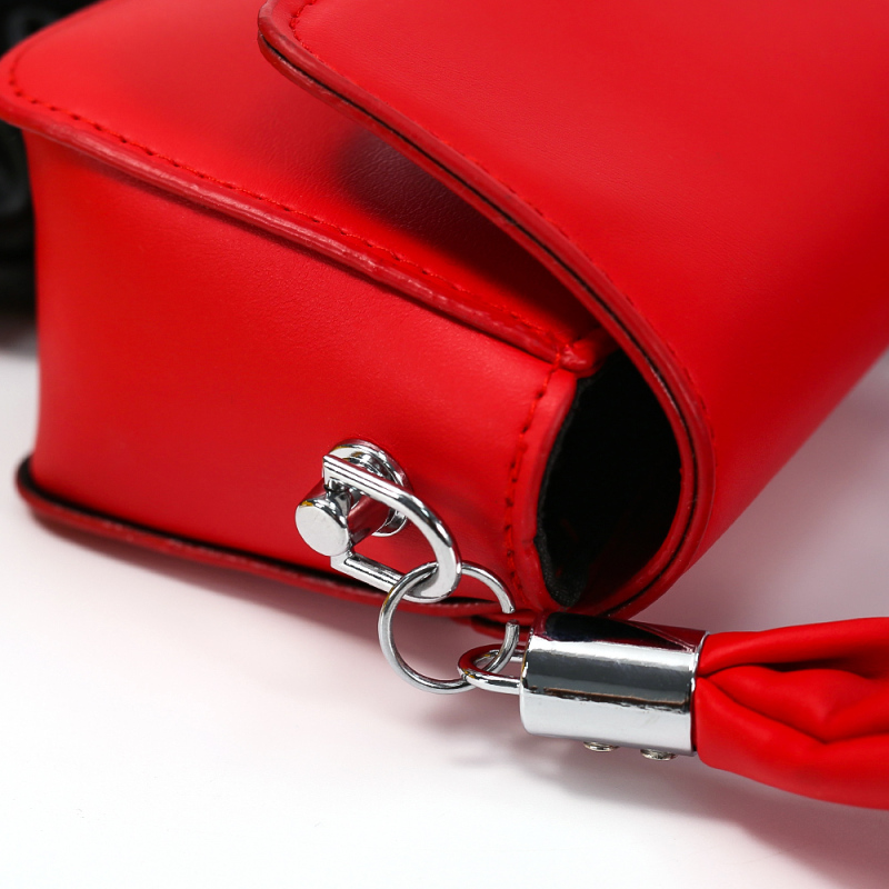Ins Fashion Popular Mini Small Bag Fresh Western Style Folds Fashion One-Shoulder Messenger Chain Lipstick Bag Ruched Handle Bag
