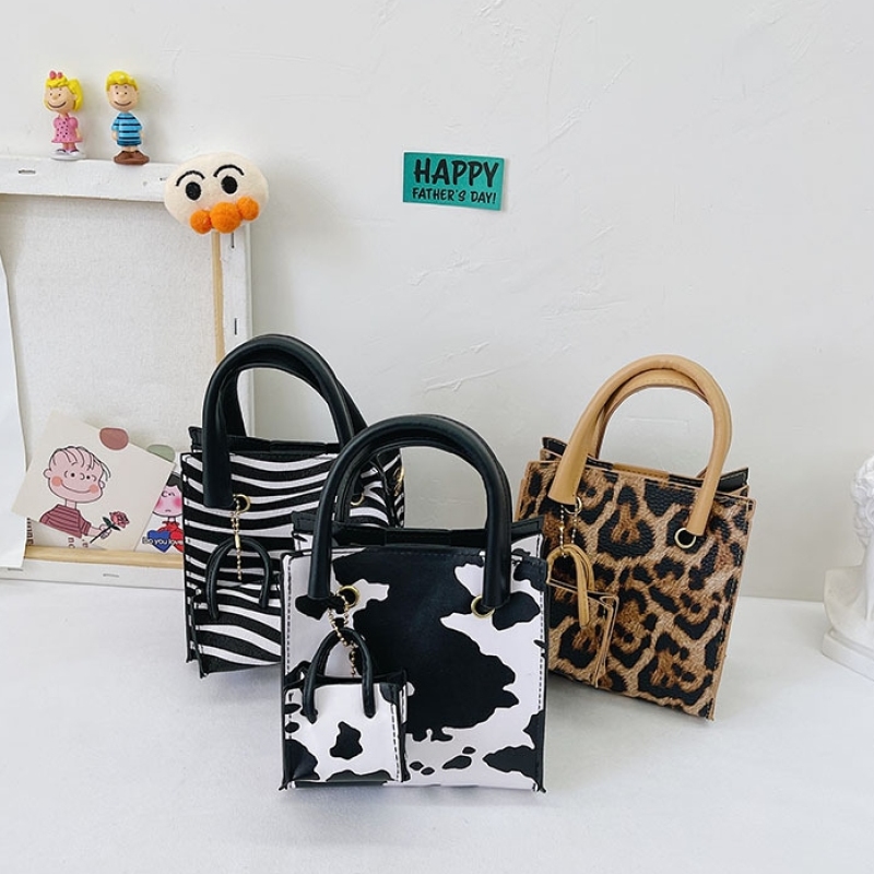 2021 Summer New Cow Pattern Parent-Child Bag Crossbodybag Hot Sale Korean Animal Pattern Bags Women Handbags Ladies Purses