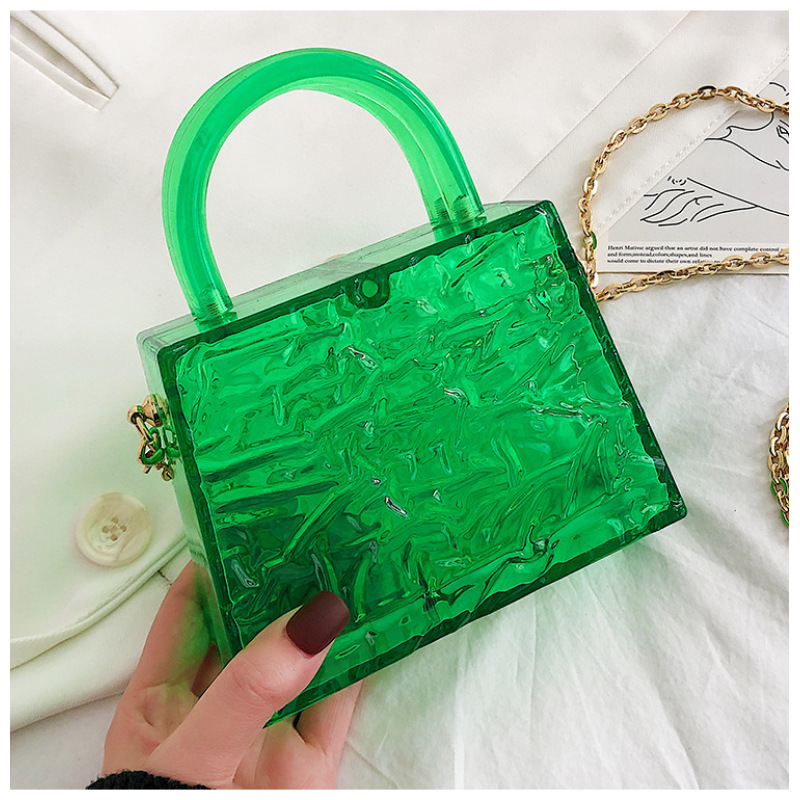 Hot selling transparent acrylic box bag women handbags luxury ladies purses handbags