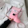 Ins Creative Fun Cute Rain Boots Small Bag Crossbody Bag Women 2021 New Fashion Pvc Candy Color One-Shoulder Jelly Bags