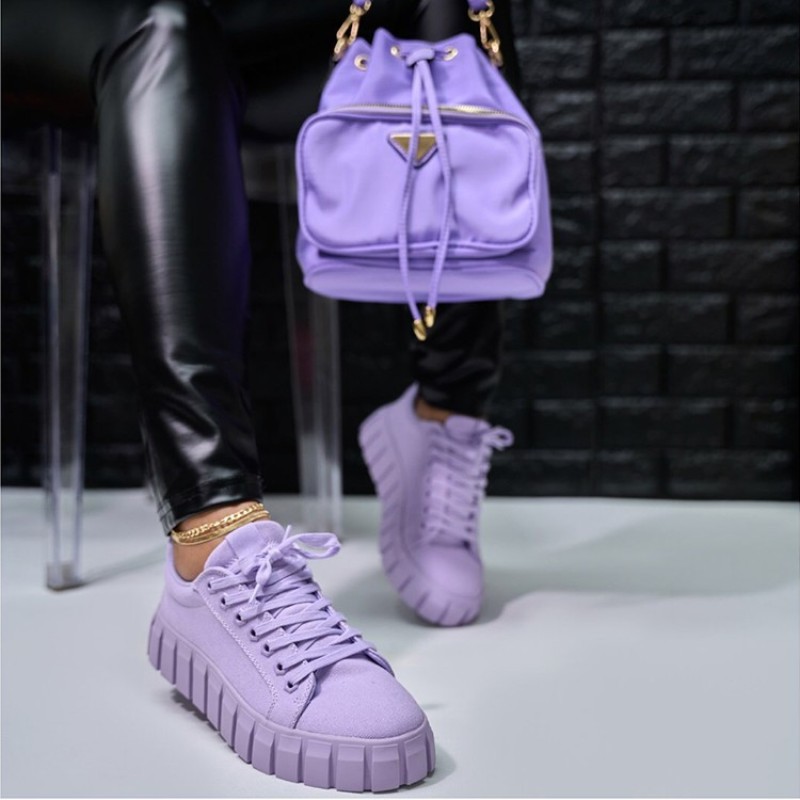New Round Toe Thick-Soled Front Lace-Up Canvas  Women'S Foreign Trade Platform Shoes White Shoes Printing Single Shoes
