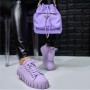 New Round Toe Thick-Soled Front Lace-Up Canvas  Women'S Foreign Trade Platform Shoes White Shoes Printing Single Shoes