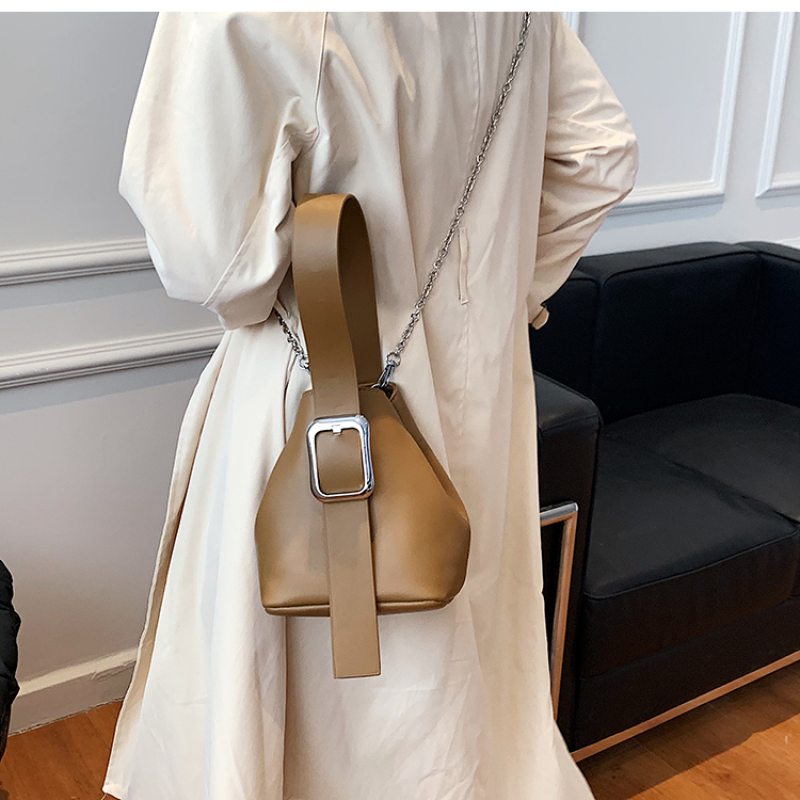 New Fashion Pu Leather Reto Ladies Bags Leather Messenger Bag Ins Influence Chain Crossbody Bag Designer Handbags Famous Brands