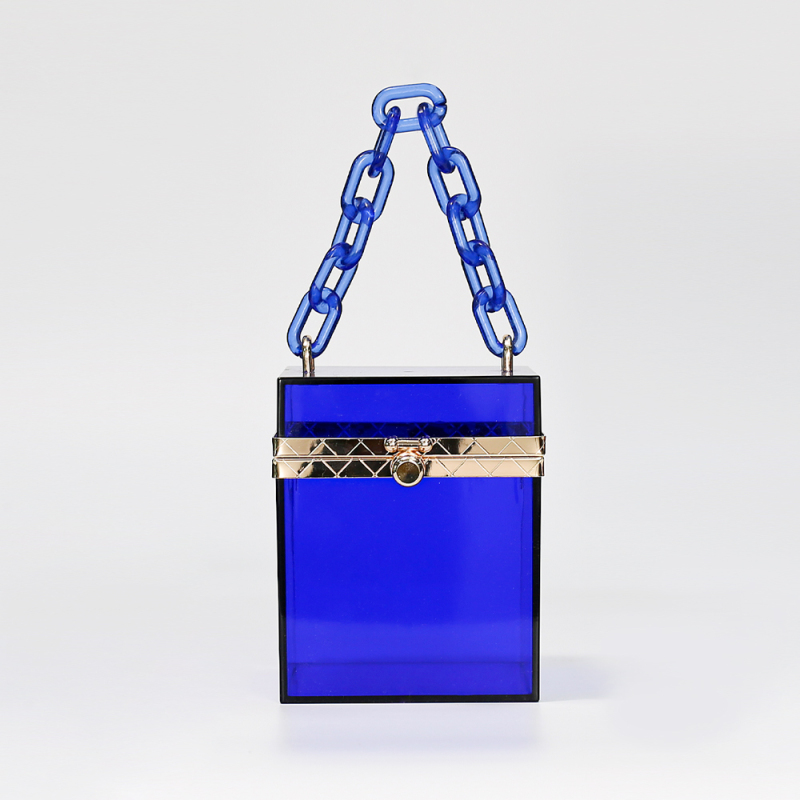 Wholesale Fashion Acrylic Transparent Box Bags PVC Bags Women Hand bags Clear Purses and Handbags