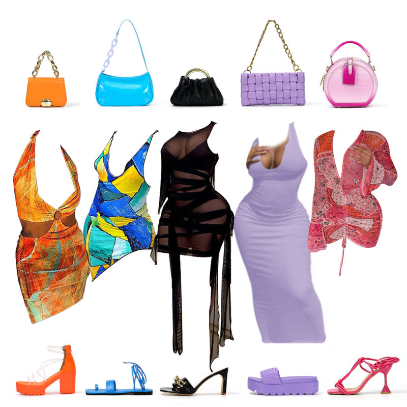 Luxury Handbag And Sexy Women Dress Suit