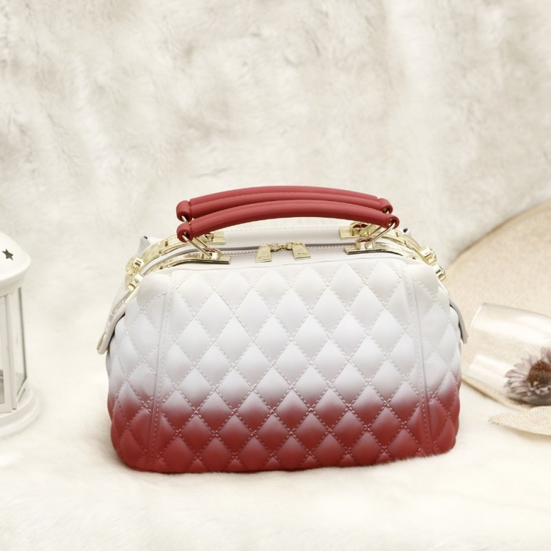 Wholesale colorful pvc jelly bags women handbags ladies hand bags luxury handbags for women purses and handbags