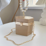 New arrivals pearl chain acrylic box bag shoulder bag purse luxury handbags for women purses handbags
