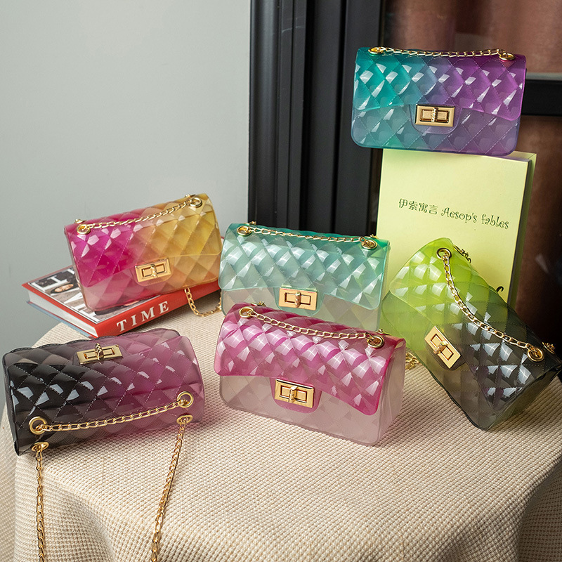 2020 Wholesale Clear Purse Designer Handbags Famous Brand  Luxury Jelly Purses and Handbags Women