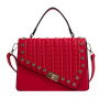 PU Embossed Diamond Handbag Shoulder Messenger Women Bag