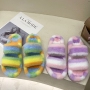 2021 New Manufacturer Designer Fashion Wool Slippers Muffin Thick Bottom High Quality Large Size Women's Slippers