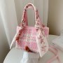 Bucket Bag Retro Silk Scarf Portable Women Bag