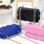 Stone Grain Leather Chain Diagonal Bag Lady Handbag