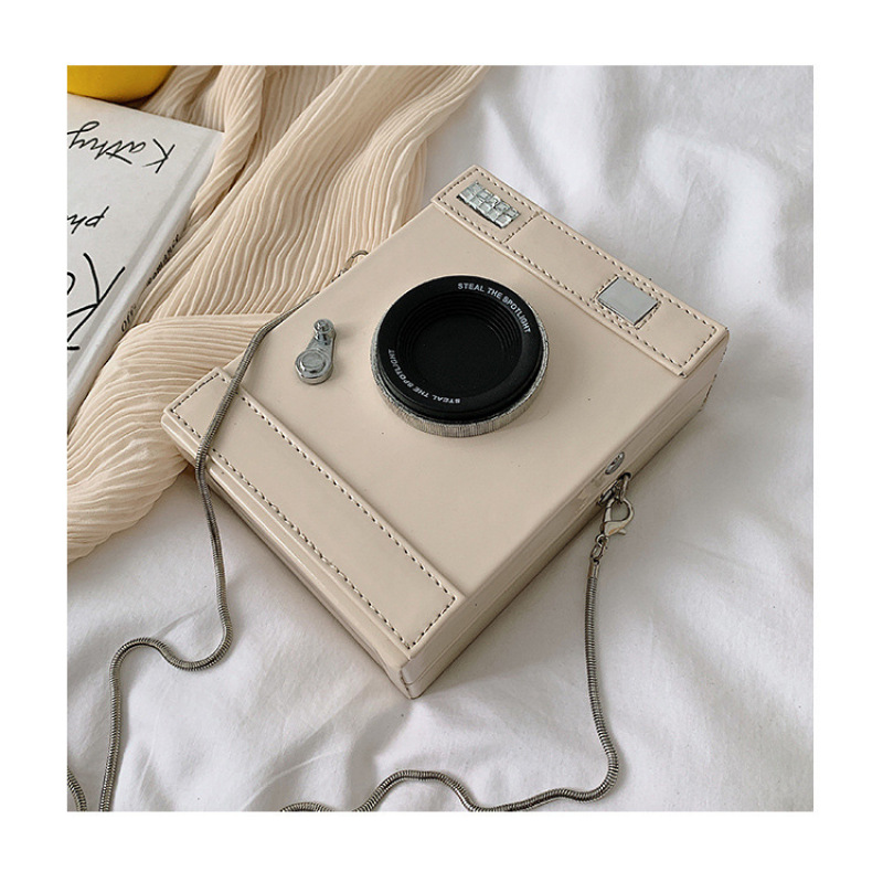 Ins Fun Creative Chain Handbags For Women Retro Camera Style Casual Bag Cute Girl Heart Crossbody Bag Women