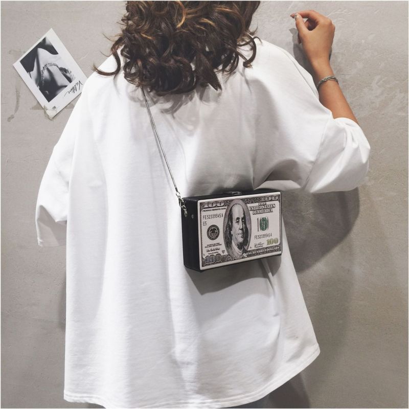 New trendy creative dollar character pattern chain women bags dollar bag women hand bags handbags for women 2021