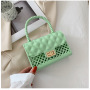 2021 New Korean Style Trendy Fashion Western Style Hollow Candy Jelly Bag Ladies Purses And Handbags
