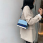 Hot Sale New Korean Style Trendy Large-Capacity Handbag Crossbody Bag Ins Pu Leather Hit Color Temperament Women Hand Bags