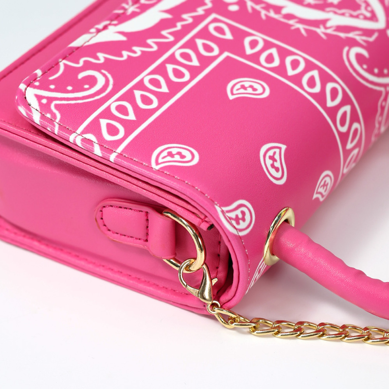 Summer Hot Sale New Cashew Flower Small Square Bag Bandana Bag Designer Purses And Hat Set crossbody Shoulder Ladies Handbag