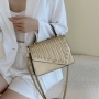 PU Embossed Diamond Handbag Shoulder Messenger Women Bag