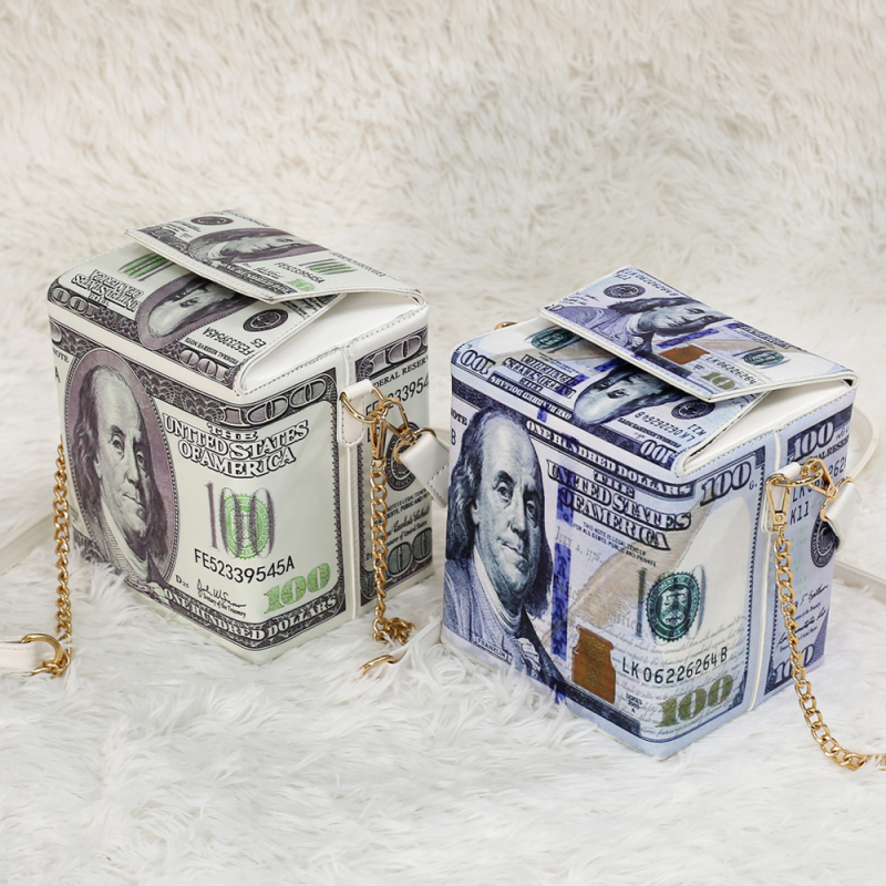 Wholesale Fashion Creative Trend Dollar Figure Pattern Messenger Bag Women Handbags For Money Women Purses And Handbags